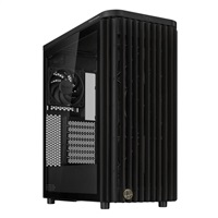 ASUS case PROART PA401 WOOD TG, Mid Tower, ATX, 1xUSB-C Gen2x2, 2xUSB 3.0, 2x 160mm Fan, černá 90DC00M0-B39000