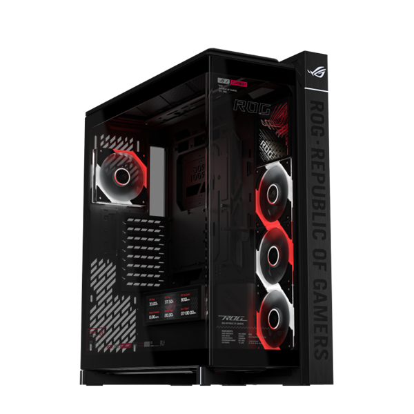 ASUS case ROG Cronox ARGB, E-ATX, Průhledná bočnice, 4x120mm ARGB, černá 90DC00T0-B09030