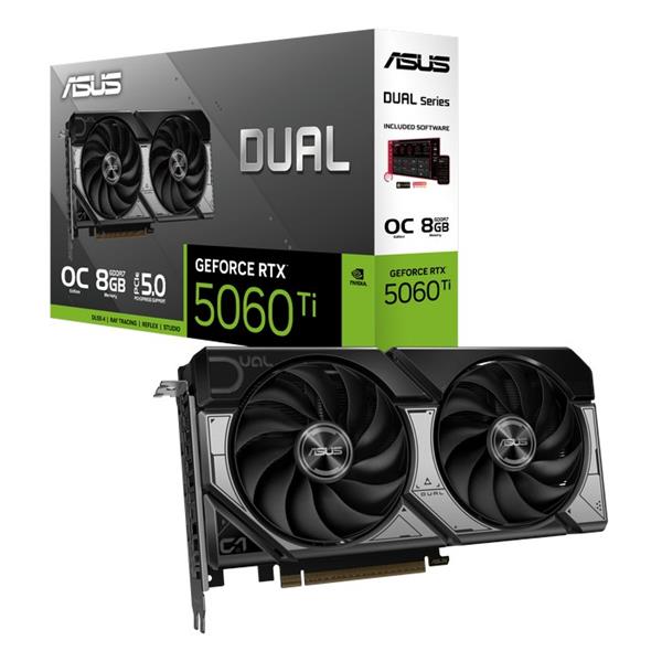 ASUS DUAL RTX5060TI OC 8GB/128-bit GDDR7 HDMI 3xDP 90YV0MP2-M0NA00