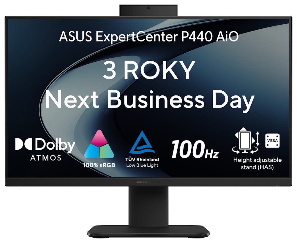 ASUS ExpertCenter AiO P400 P440VAK-BPC234X, i5-13420H, 23.8˝ 1920x1080 FHD, UMA, 16GB, SSD 512GB, W11Pro,klávesnica, my