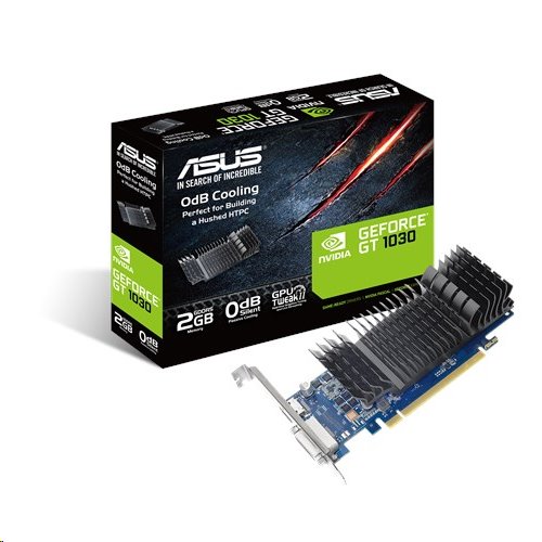 ASUS GT1030-SL-2G-BRK, 2GB/64-bit GDDR5, DVI, HDMI, LP 90YV0AT0-M0NA00