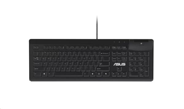 ASUS KU100 SmartCard Keyboard - drôtová klávesnica, čierna, CZ/SK 90XB05E0-BKB000