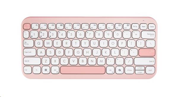 ASUS Marshmallow KW100 Copilot version - bezdrôtová klávesnica, Pink, CZ/SK 90XB0880-BKB570