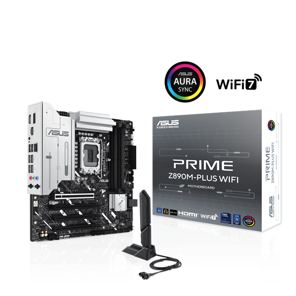 ASUS MB Sc LGA1851 PRIME Z890M-PLUS WIFI, Intel Z890, 4xDDR5, 1xDP, 1xHDMI, 1xThunderbolt, WI-FI, mATX 90MB1J80-M0EAY0