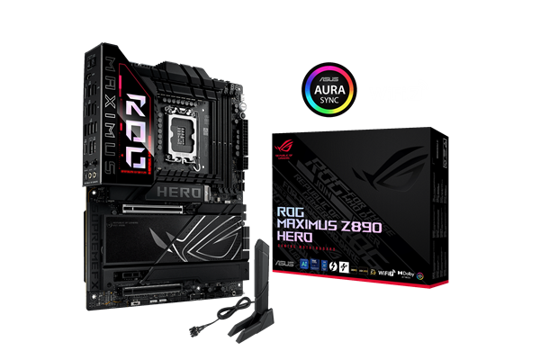 ASUS MB Sc LGA1851 ROG MAXIMUS Z890 HERO, Intel Z890, 4xDDR5, 1xHDMI, 2xThunderbolt, WI-FI, ATX 90MB1ID0-M0EAY0
