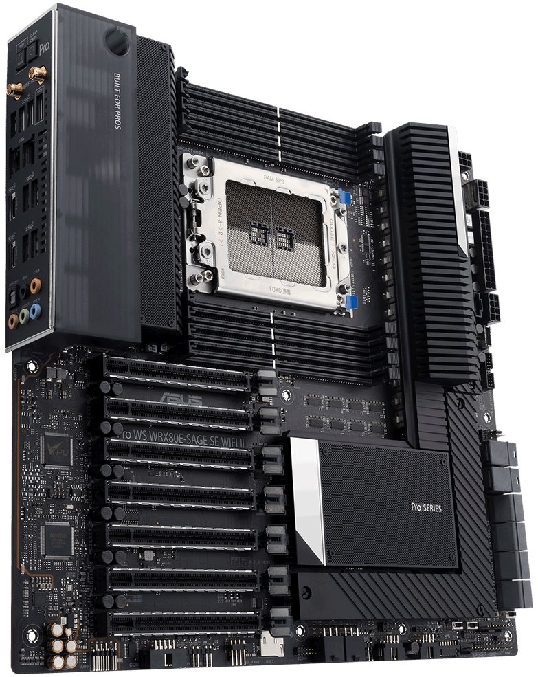 ASUS MB Sc sWRX8 PRO WS WRX80E-SAGE SE WIFI II, AMD WRX80, 8xDDR4, WI-FI, E-ATX 90MB1E60-M0EAY0