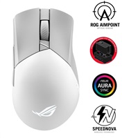 ASUS myš ROG GLADIUS III Wireless Aimpoint White (P711), RGB, Bluetooth, bílá 90MP02Y0-BMUA11