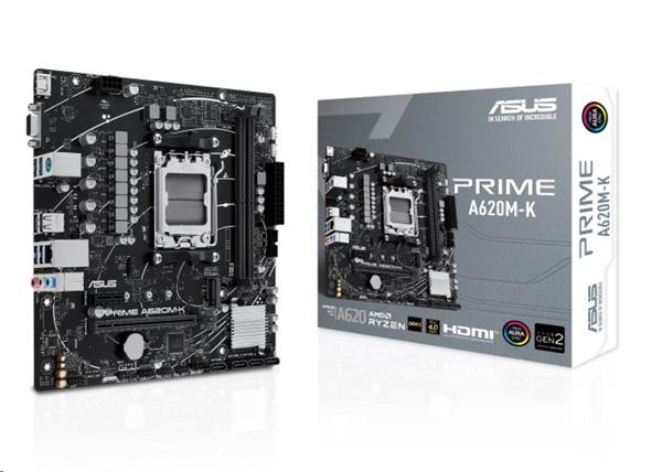 ASUS PRIME A620M-K soc.AM5 A620 DDR5 mATX M.2 D-Sub HDMI 90MB1F40-M0EAY0