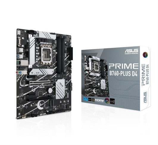 ASUS PRIME B760-PLUS D4, Intel B760, LGA1700, 4x DDR4, ATX 90MB1CW0-M1EAY0