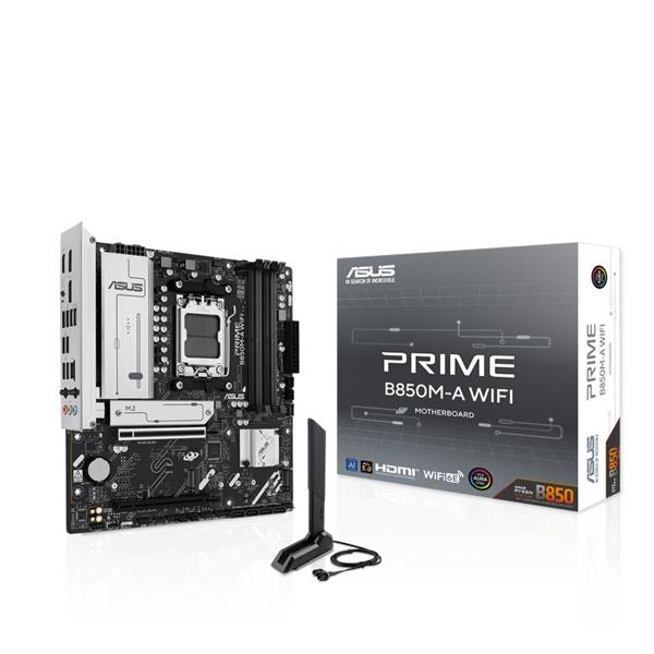ASUS PRIME B850M-A WIFI soc AM5 DDR5 B850 mATX HDMI DP 90MB1LN0-M0EAY0