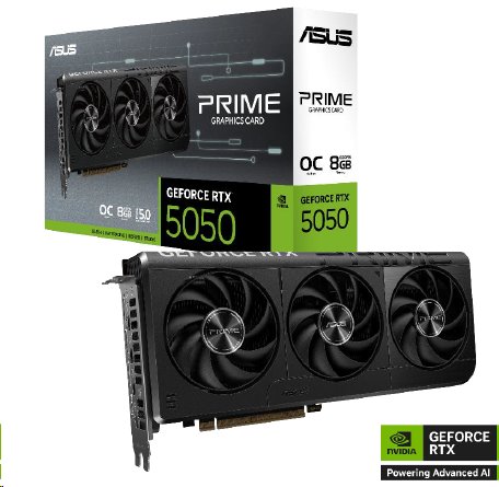 ASUS PRIME RTX5050 8GB/128-bit GDDR6 HDMI 3xDP 90YV0N71-M0NA00