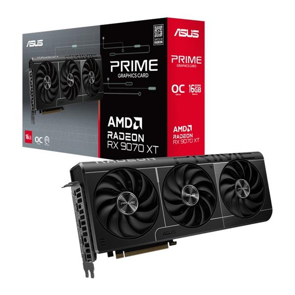 ASUS PRIME RX9070XT OC 16GB/256-bit GDDR6 HDMI 3xDP 90YV0L71-M0NA00