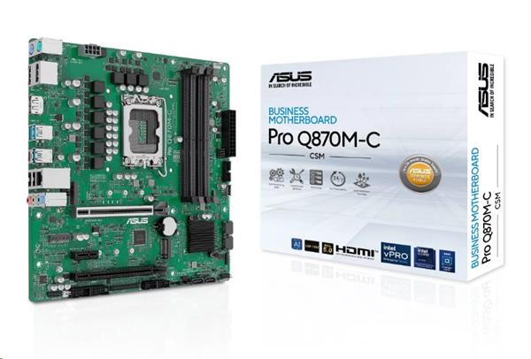 ASUS Pro Q870M-C-CSM soc 1851 Q80 DDR5 mATX HDMI 2xDP vPro AMT Management 90MB1KEP-M0EAYC