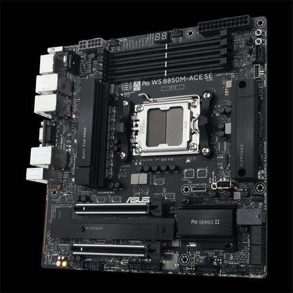 ASUS PRO WS B850M-ACE SE EPYC™ 4005 Series, DDR5,PCIe 5.0 x 16, PCIe 5.0 M.2 PROWSB850M-ACESE