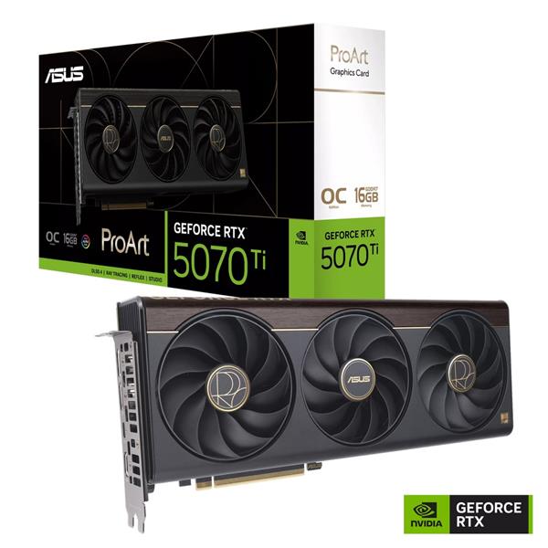 ASUS PROART RTX5070TI OC 16GB/256-bit GDDR7 2xHDMI 3xDP 90YV0NR0-M0NA00