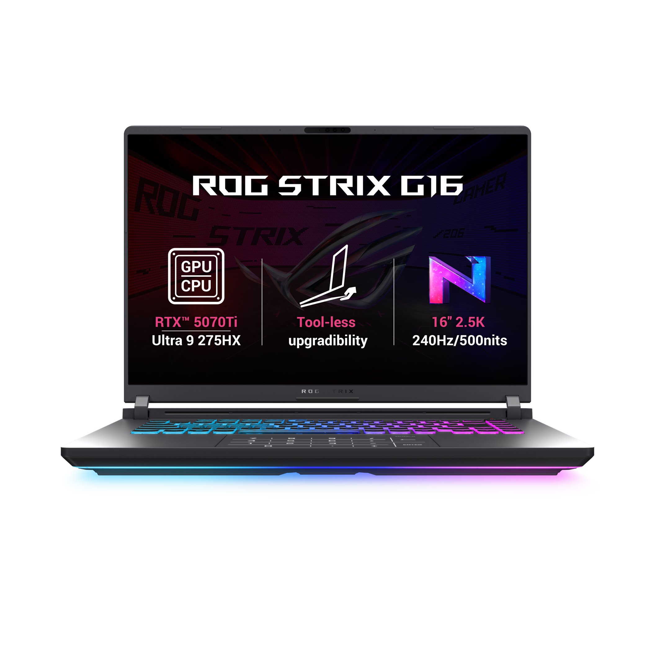 ASUS ROG Strix G16/Intel U9/32GB/1TB SSD/X7/16" 2.5K/bez OS/Eclipse Gray G615LR-NEBULA002