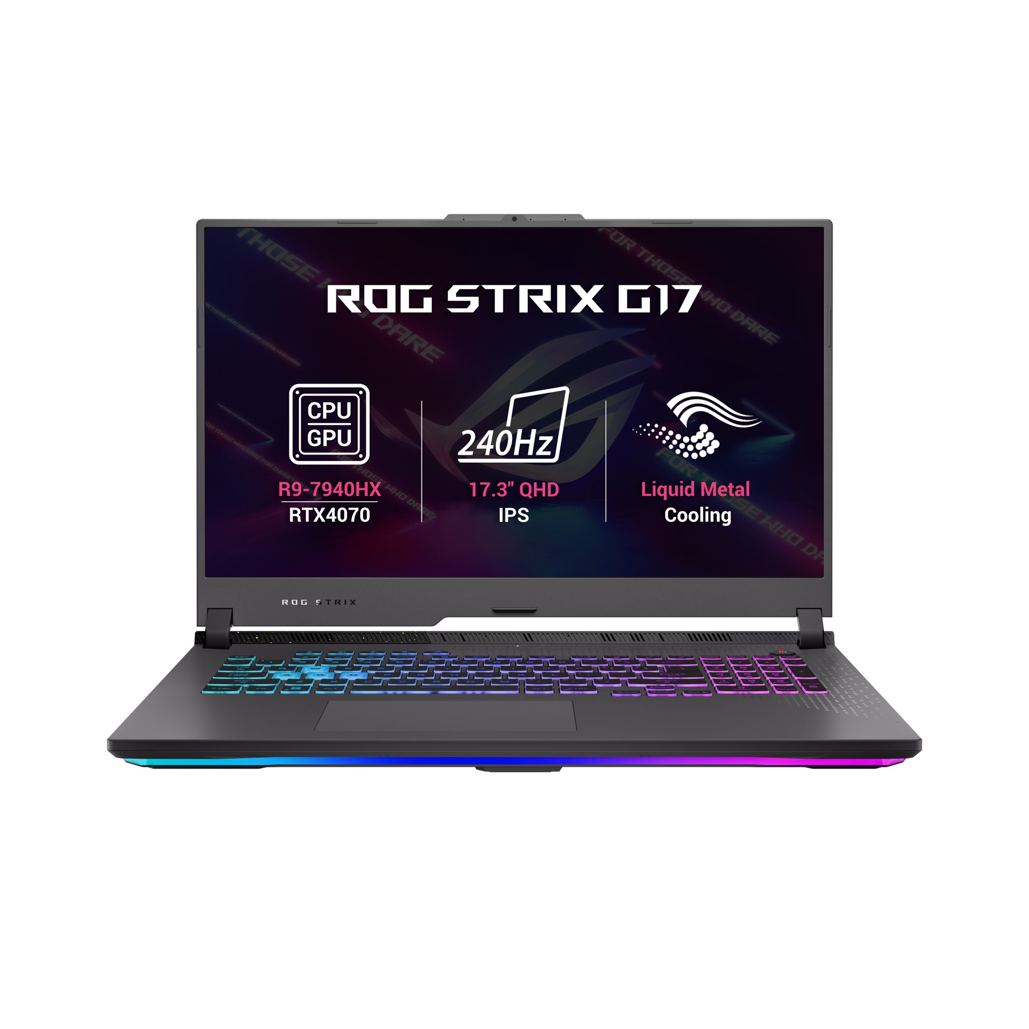 ASUS ROG Strix G17/R9-7940HX/32GB/1TB SSD/RTX 4070/17.3" WQHD/Win11H/Eclipse Gray G713PI-LL122W