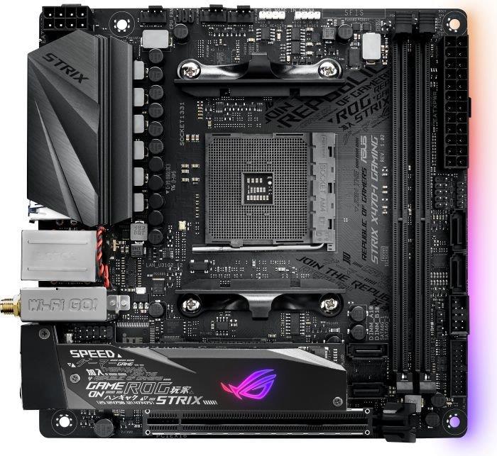 ASUS ROG STRIX X470-I GAMING, AM4, 2x DDR4 3600, HDMI, Mini-ITX