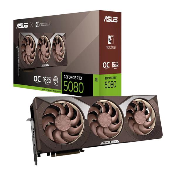 ASUS RTX5080-O16G-NOCTUA 16GB/256-bit GDDR7 2xHDMI 3xDP 90YV0M32-M0NA00