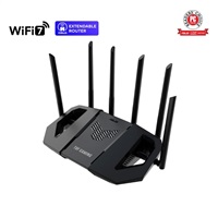 ASUS TUF-BE6500 (BE6500) WiFi 7 Extendable Gaming Router, 4x 2.5G, AiMesh 90IG0920-MO9C00