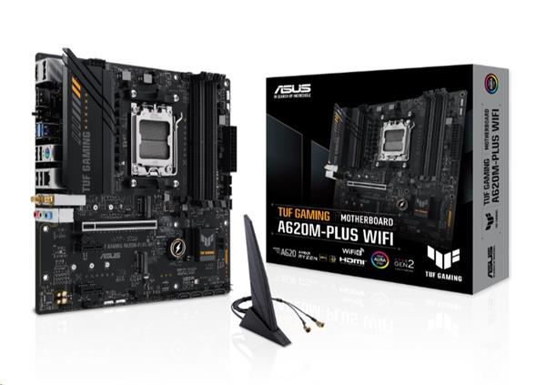 ASUS TUF GAMING A620M-PLUS WIFI/AM5/mATX 90MB1F00-M0EAY0