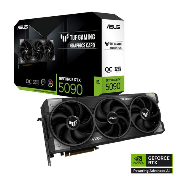 ASUS TUF RTX5090 OC GAMING 32GB/512-bit GDDR7 2xHDMI 3xDP 90YV0LY0-M0NA00