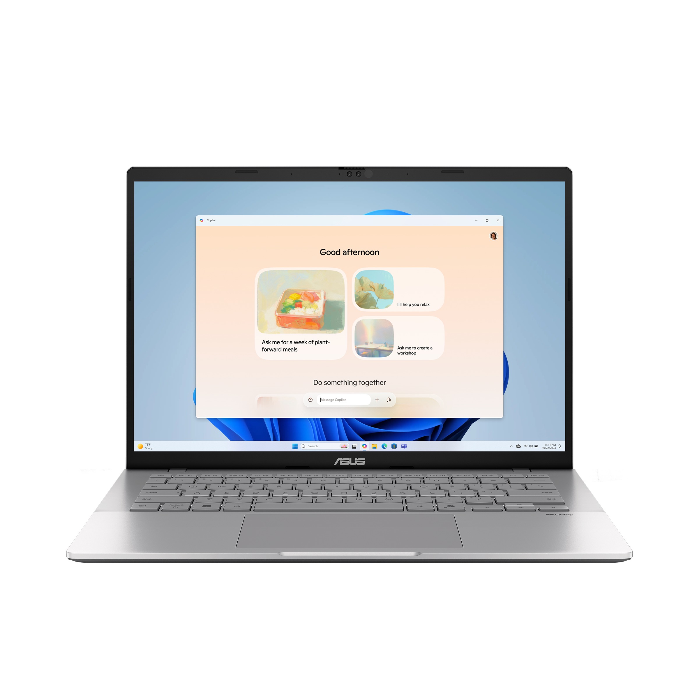 ASUS Vivobook S 14/S3407CA-LY008W/U7-255H/14"/WUXGA/16GB/1TB SSD/Arc 140T/W11H/Silver/2R