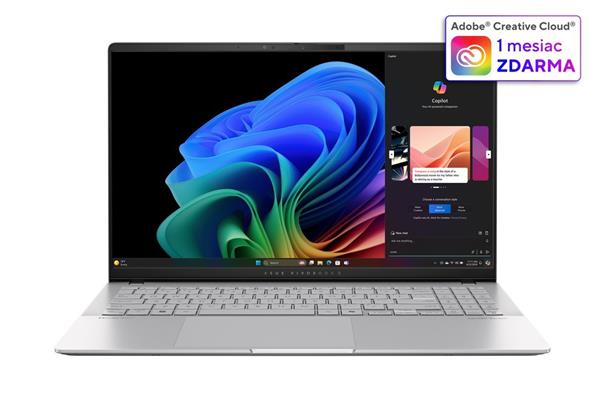 ASUS Vivobook S/ X1E-78-100/ 16GB/ 1TB SSD/ Qualcomm® Adreno™/ 15,6"2.8K,OLED/ W11H/ stříbrný S5507QA-OLED006W