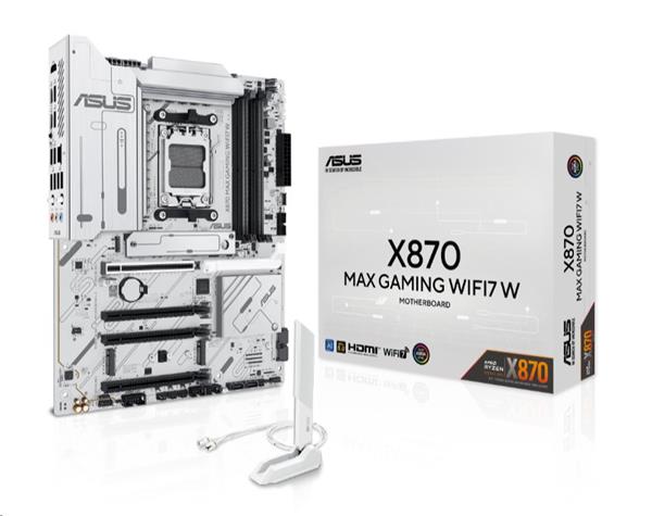 ASUS X870 MAX GAMING WIFI7 WHITE soc AM5 DDR5 X870 ATX 90MB1LZ0-M0EAY0