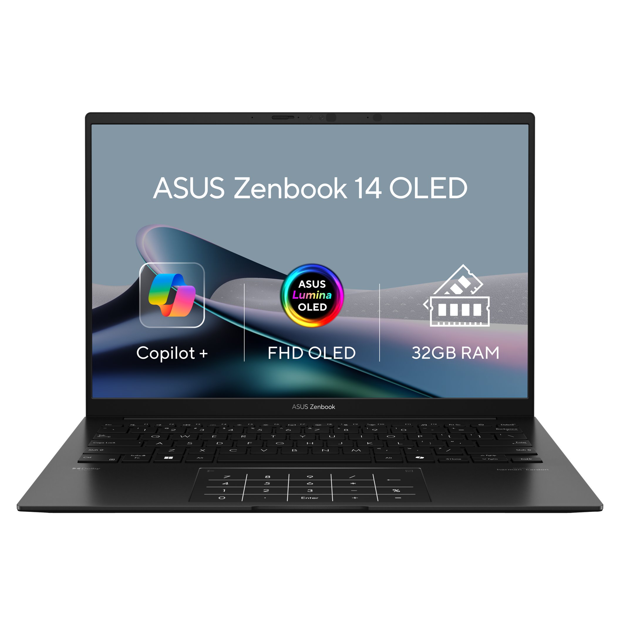 ASUS Zenbook 14/UM3406KA-OLED282W/AI5-340/14"/WUXGA/32GB/1TB/AMD int/W11H/Black/2R