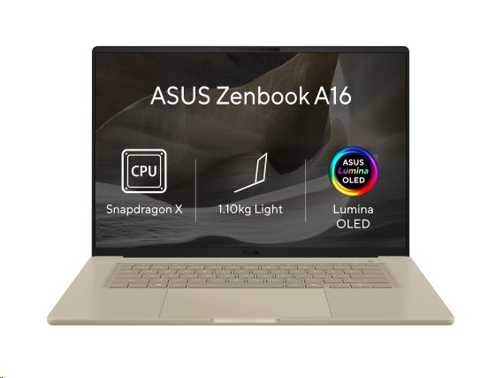 ASUS Zenbook A16 UX3607QA-OLED104WZ, X1 26 100, 16.0˝ 1920x1200 WUXGA, UMA, 16GB, SSD 512GB, W11H, TOPS 45, bez AC adap