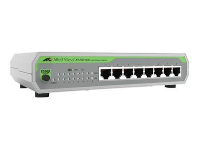 AT-FS710/8-50, 8-port 10/100TX unmanaged switch with in