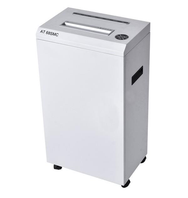 AT skartovač AT-68-SMC/ řez 1x6 mm/ pracovní šíře 240 mm/ kapacita 6 listů/ objem koše 53 l/ stupeň utajení P7/ bílý