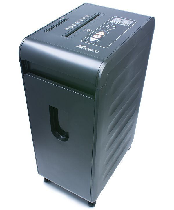 AT skartovač Slim L P-4/ řez 4x40 mm/ pracovní šíře 230 mm/ kapacita 25 listů/ objem koše 40 l/ stupeň utaj AT-SLIM-L-P4