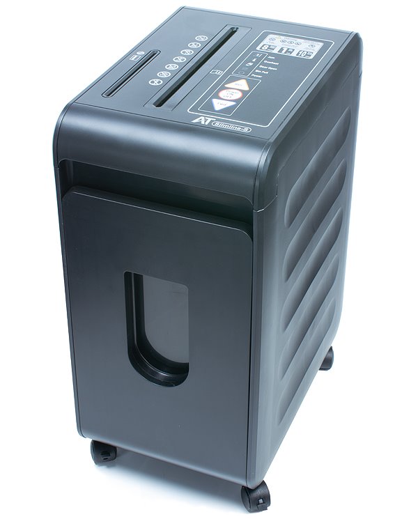 AT skartovač Slim S P-5/ řez 2x15 mm/ pracovní šíře 230 mm/ kapacita 8 listů/ objem koše 22 l/ stupeň utaje AT-SLIM-S-P5