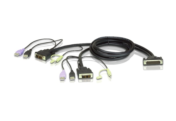ATEN 1.2M DVI Single-Link KVM Cable LIN7-32W3-G11G