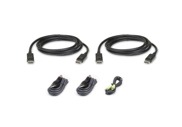 ATEN 1.8M USB DisplayPort Dual Display Secure KVM Cable Kit 2L-7D02UDPX5