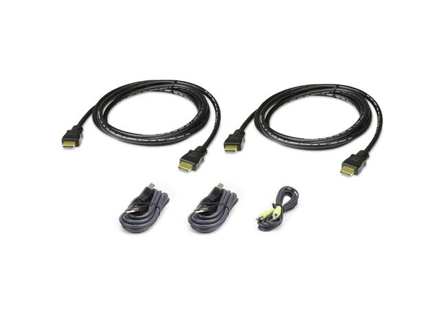 ATEN 1.8M USB HDMI Dual Display Secure KVM Cable Kit 2L-7D02UHX5
