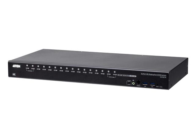 ATEN 16-Port USB3.0 4K DisplayPort KVM Switch CS19216-AT-G