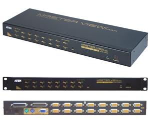 ATEN 16port KVM PS/2+USB, OSD, rack 19" CS-1216A