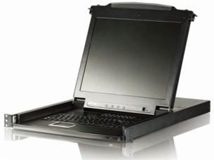 ATEN 17" šuplík do racku, 8x KVM,USB+PS/2,touchpad CL-1008MA
