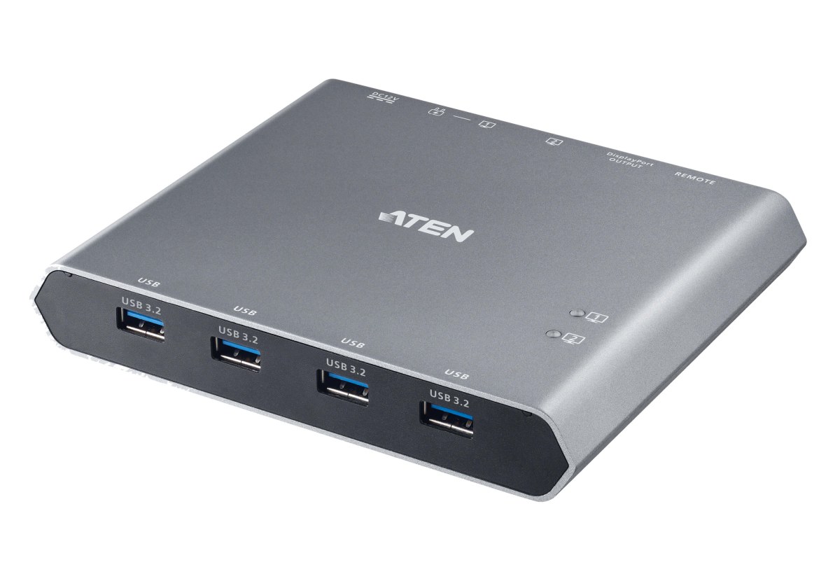 ATEN 2-Port 4K DisplayPort USB-C KVM Dock switch US-3311