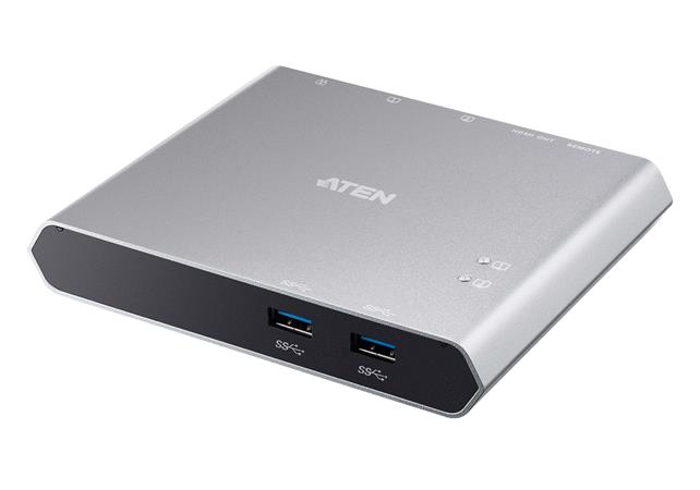 Aten 2-Port USB-C Dock Switch with Power Pass-through US3310-AT