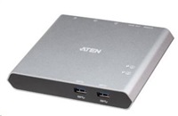 ATEN 2-Port USB-C Gen 1 Dock Switch with Power Pass-through US-3310