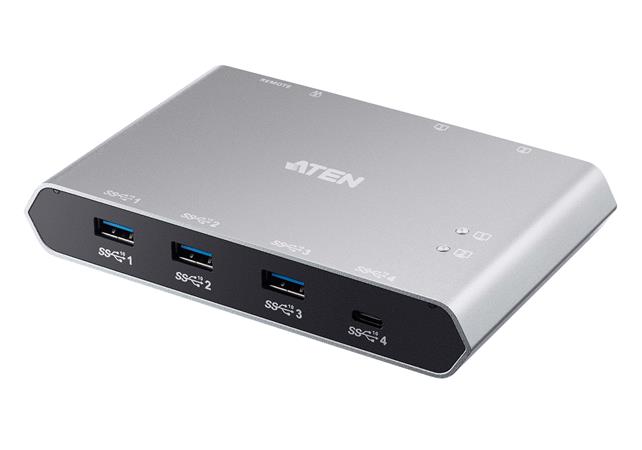 Aten 2-Port USB-C Gen 2 Sharing Switch with Power Pass-through US3342-AT