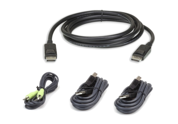 ATEN 3M USB DisplayPort Secure KVM Cable Kit 2L-7D03UDPX4