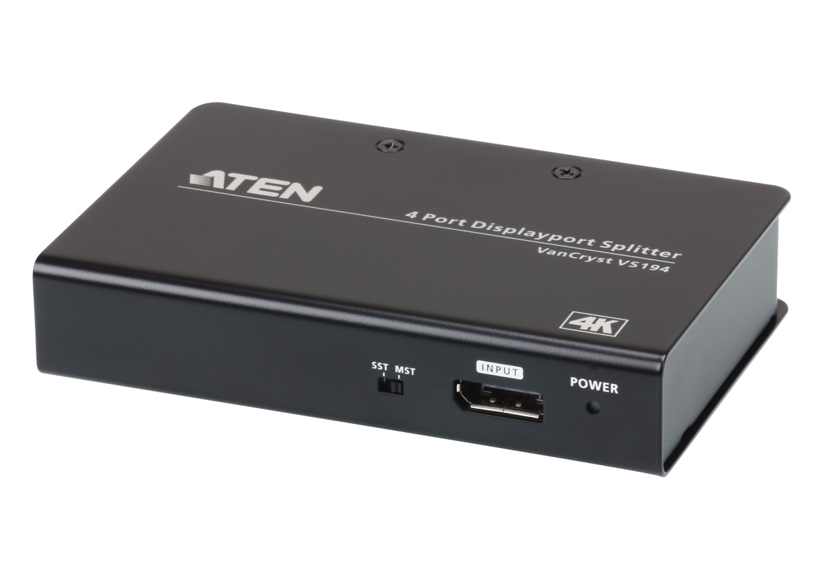 ATEN 4 port DisplayPort rozboč. 4K@60Hz, SST/MST VS-194