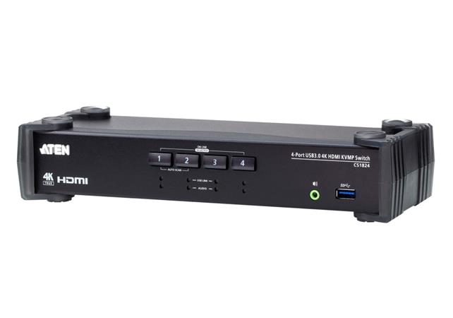 ATEN 4-Port USB 3.0 DisplayPort KVMP Switch CS1824-AT-G