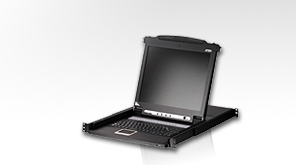 ATEN 8-port KVM PS/2+USB, OSD, rack, 19" LCD CL-1308N