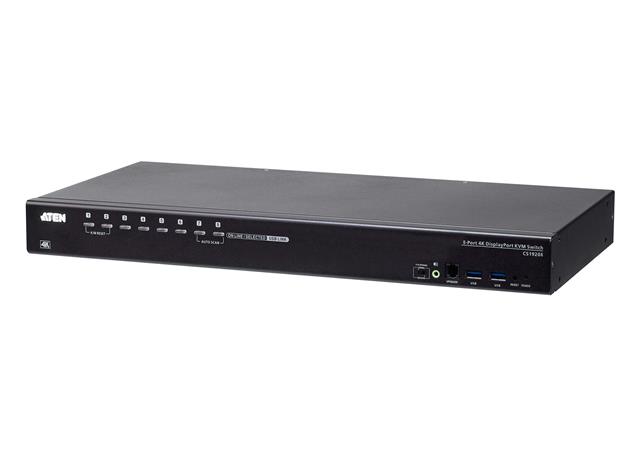 ATEN 8-Port USB 3.0 4K DisplayPort KVM Switch CS19208-AT-G
